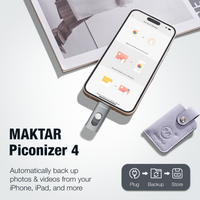 Piconizer 4: Portable Auto-Backup Flash Drive for iOS and Android Devices