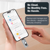 Piconizer 4: Portable Auto-Backup Flash Drive for iOS and Android Devices