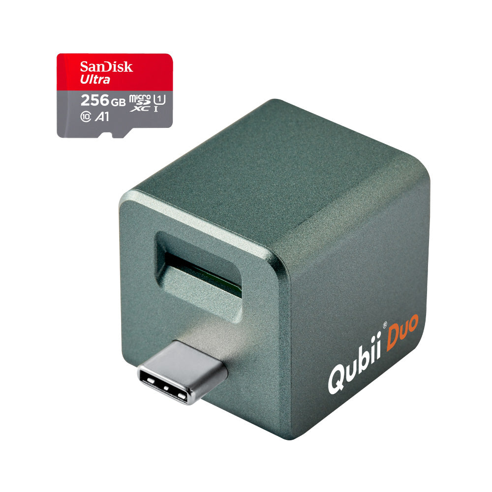 MAKTAR Qubii Duo USB-C — Auto Photo & Video Backup While Charging