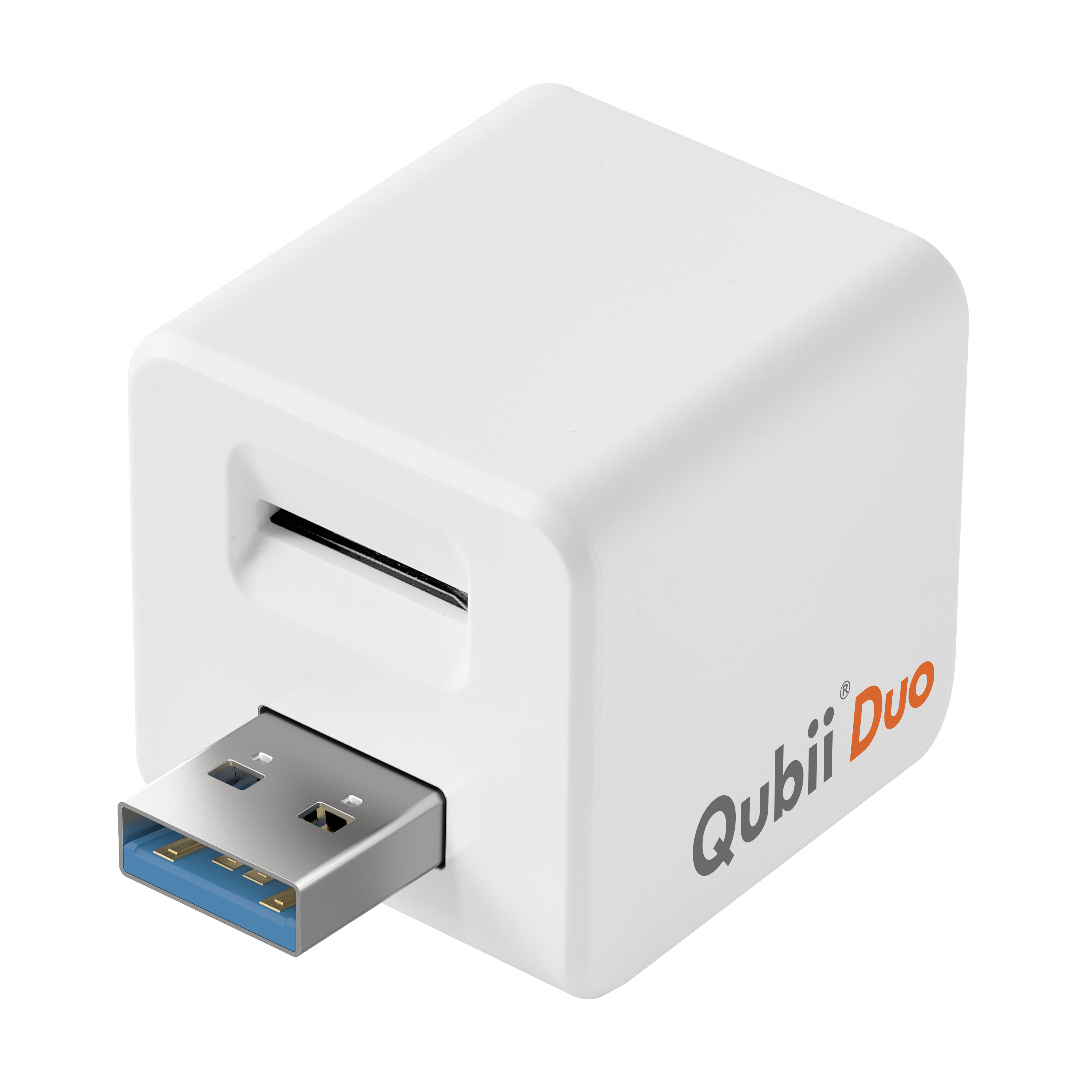 MAKTAR MFi-Certified Qubii Duo USB-C Auto Photo Storage & iPhone Backup While Charging Ends icloud fees. Free APP Apple Android One Button Restore and Backup with Photo Management