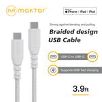 Maktar USB-C to USB-C Braided Cable