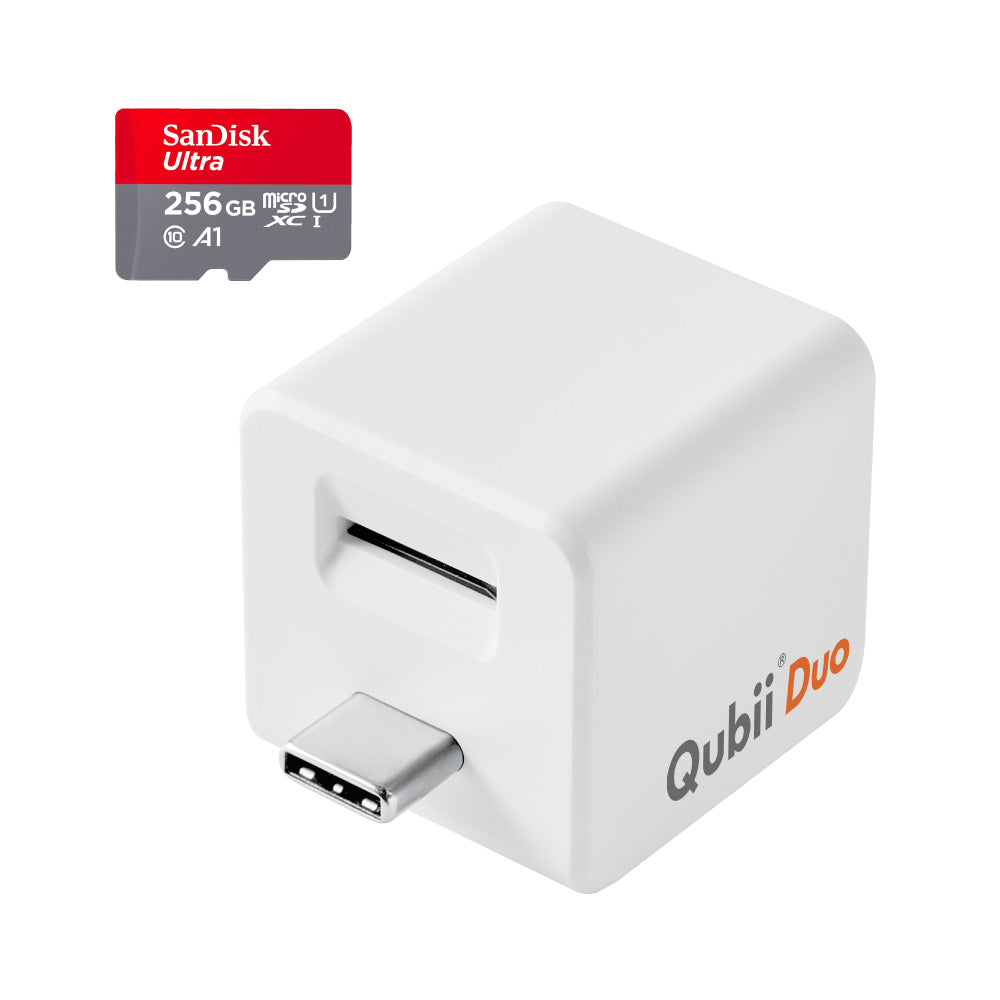 MAKTAR Qubii Duo USB-C — Auto Photo & Video Backup While Charging