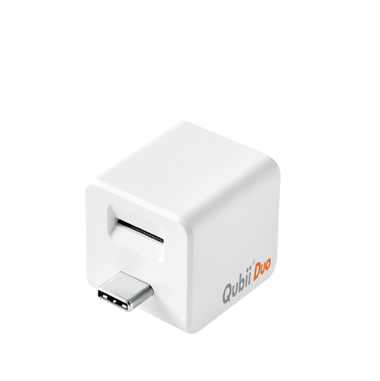 Qubii Duo : Ultra Fast Advanced Auto-Backup cube for iPhone & Android phone