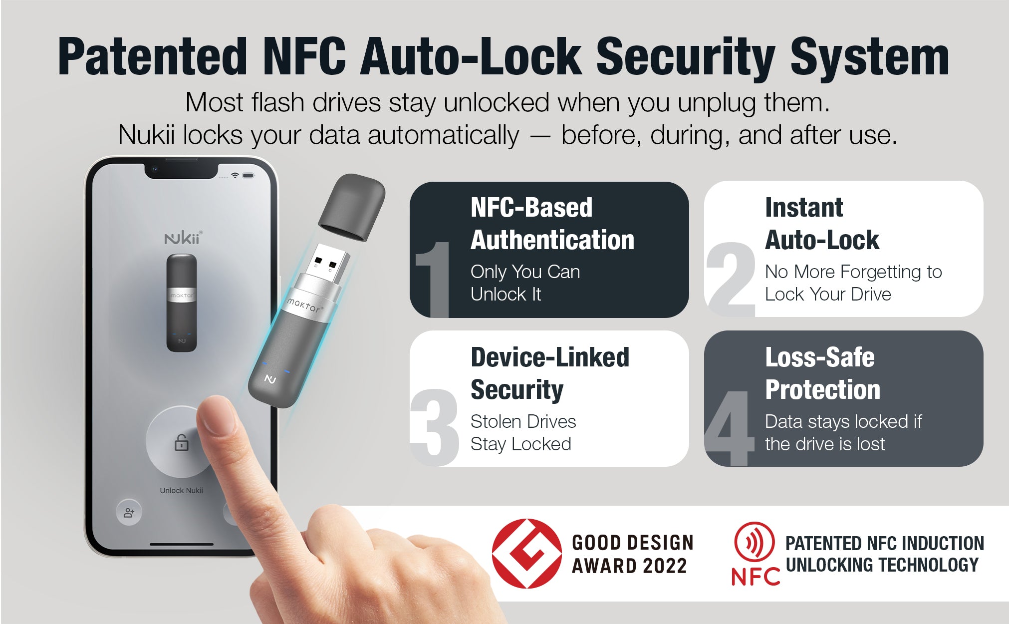 Nukii patented NFC auto-lock security system