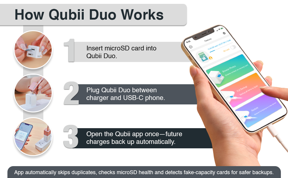 Qubii Duo smart features