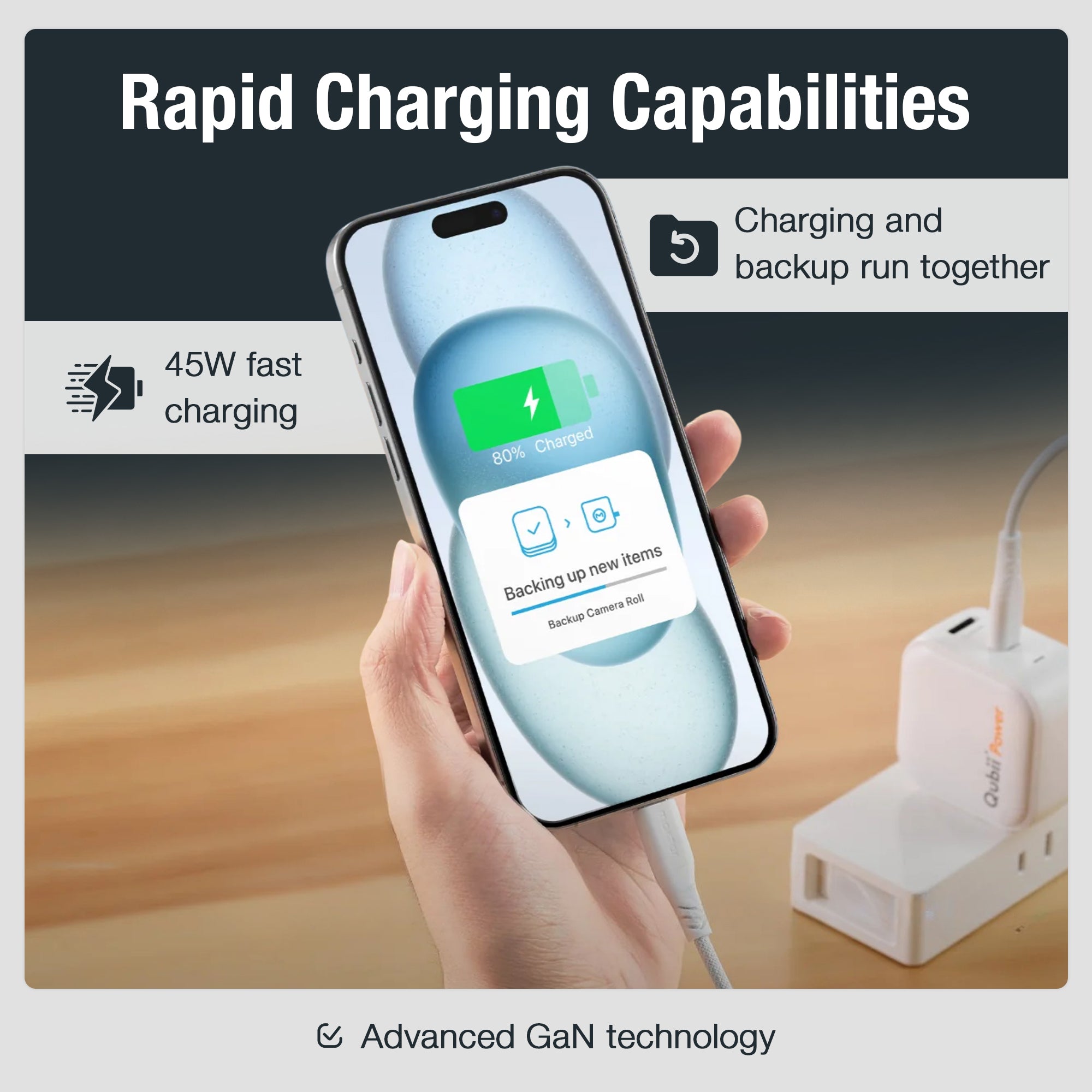 スマホアクセサリー Qubii Power 45W